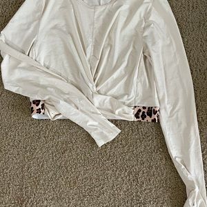 Fabletics leopard crop top
